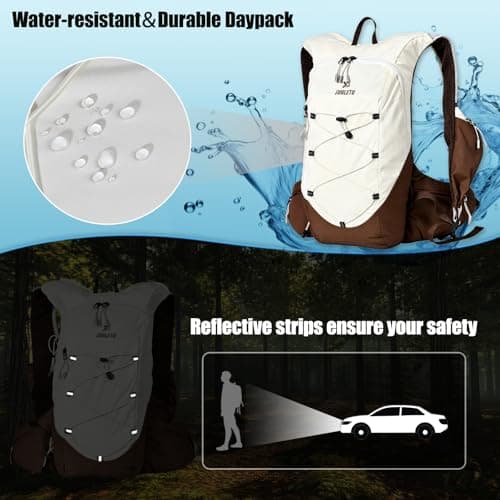 15L Hiking Backpack,Small Hiking backpack for Women(Off-white) — view 4