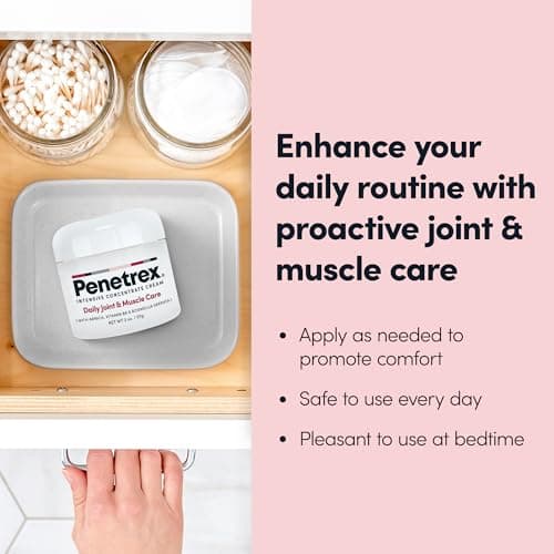 Penetrex Daily Joint & Muscle Care Cream – Soothing Botanical Formula with Arnica, Vitamin B6 & MSM – Lightweight Fast-Absorbing Cream for Everyday Movement - Non-Greasy - Light Scent- 2 oz — view 4