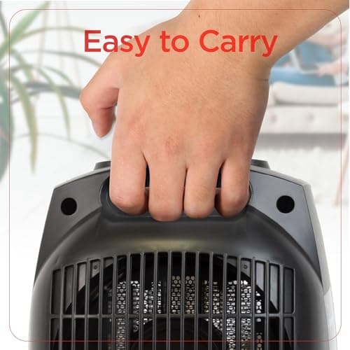 BLACK+DECKER Portable Space Heater, 1500W Room Space Heater with Carry Handle for Easy Transport — view 3