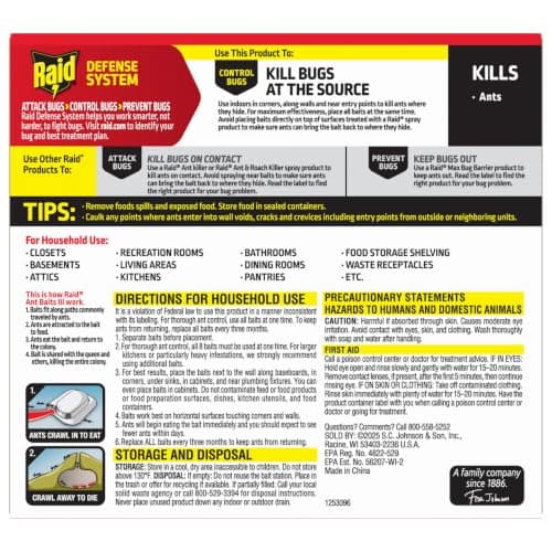Raid Ant Killer Baits, Child Resistant Bug Killer for Indoor Home Use, 0.24 Oz, 8 Count — view 10
