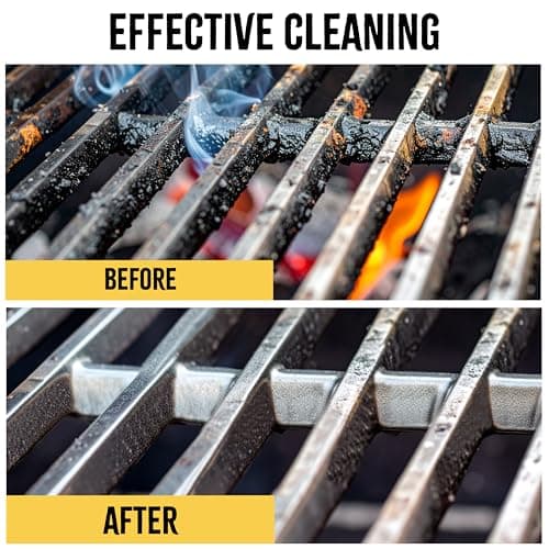 Kona Safe/Clean Grill Brush - Bristle Free Barbecue Brush - 100% Rust Resistant Stainless BBQ Cleaner Safe for Porcelain, Ceramic, Steel, Iron - Great Grilling Accessories, Black — view 5