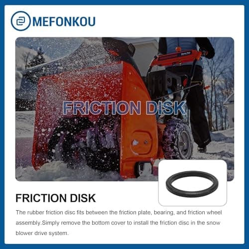 MEFONKOU Friction Wheel 935-04054 for Cub Cadet, MTD Craftman, Troy Bilt Snowblower with Snow Throwers 735-04054 935-04054A Friction Disk — view 4