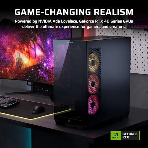 Corsair Vengeance i7500 Gaming PC – Liquid Cooled Intel Core i9-14900KF CPU – NVIDIA GeForce RTX 5080 GPU – 32GB Vengeance RGB DDR5 Memory – 2TB M.2 SSD – Black — view 2