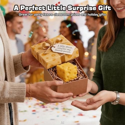 Cheese Squishy Toys, Slow Rising Stress Relief Gifts for Adults, 2.36Inch — view 4