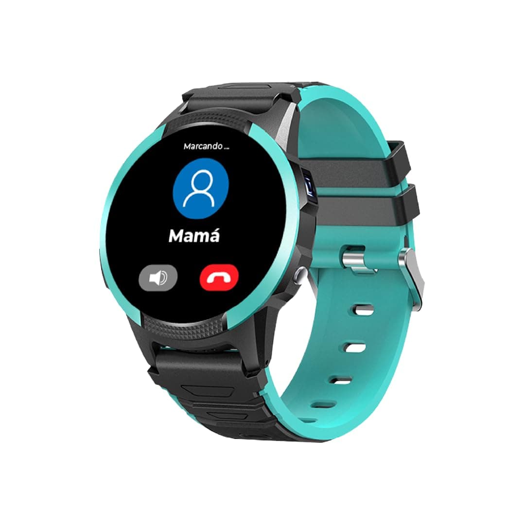 Save Family Slim 4G | Reloj Inteligente Niño con Localizador GPS, Llamada, Vídeo, Chat, Botón SOS, Cronómetro | SIM Incluida – Color Verde