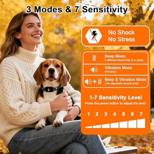 Dog Bark Collar, Small Anti Barking Collar, Training Bark Collar