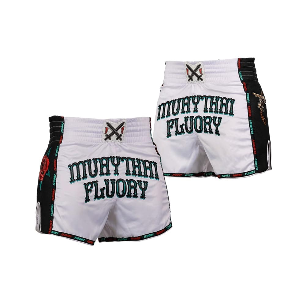 FLUORY Muay Thai Shorts, MMA Fight Shorts Ropa de Entrenamiento Jaula Lucha Grappling Artes Marciales Kickboxing Shorts Ropa — view 63