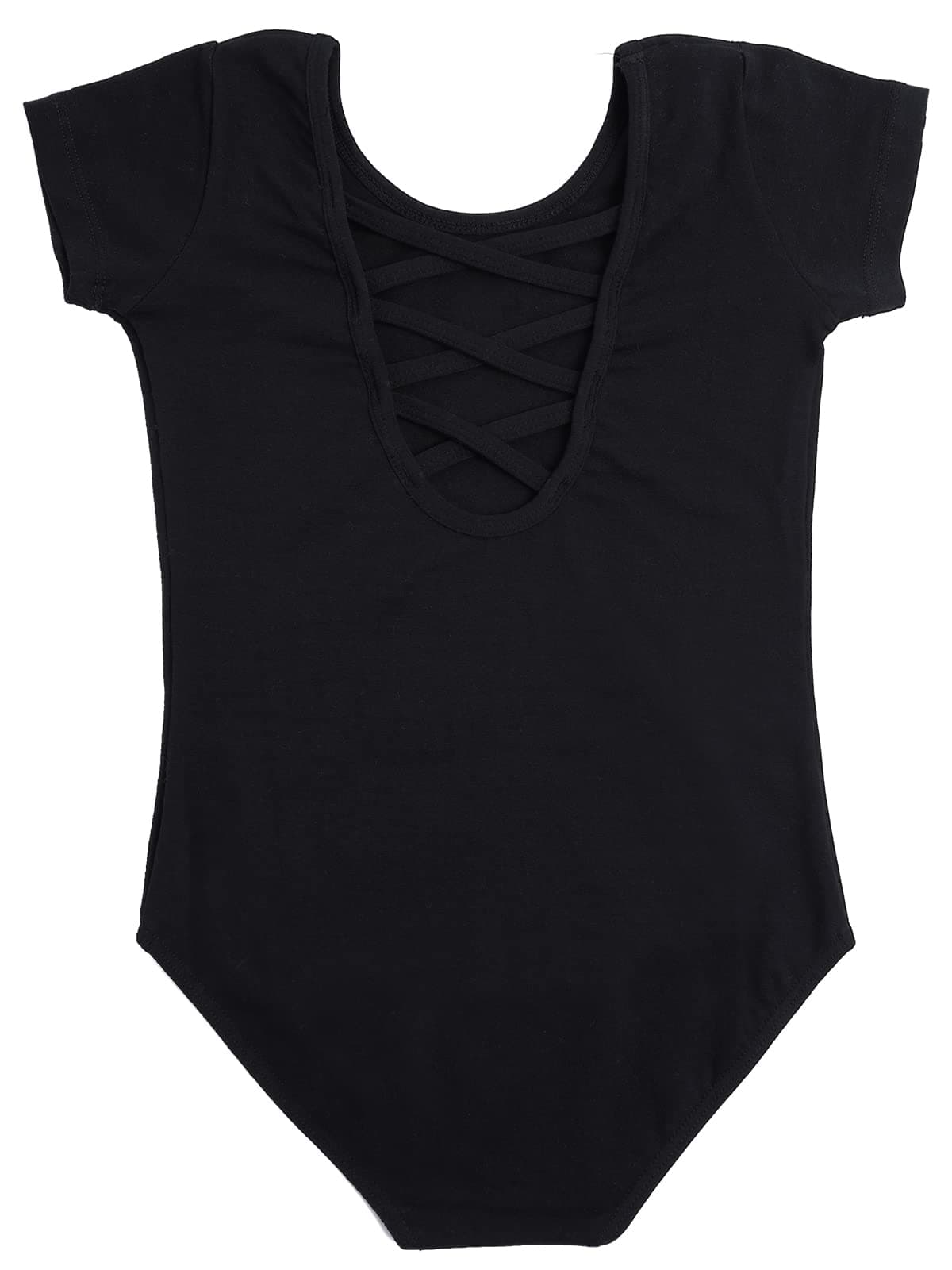 tanzdunsje Maillot de ballet Maillot de baile para niñas mujeres Leotardos de gimnasia de algodón de manga corta talla 100-170 — view 4