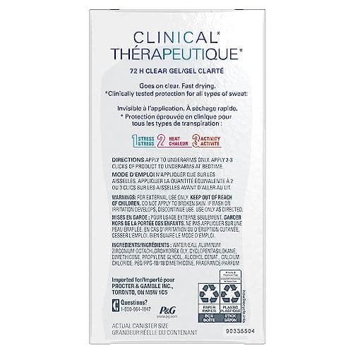 Secret Clinical Strength Clear Gel Antiperspirant and Deodorant, Completely Clean, 45 g — view 21