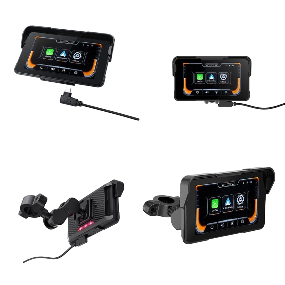Pantalla de Navegación Digital Portátil para Motocicleta con CarPlay Moto Android Auto de 5.0 Pulgadas y Navegación Inalámbrica para Motocicleta. — view 3