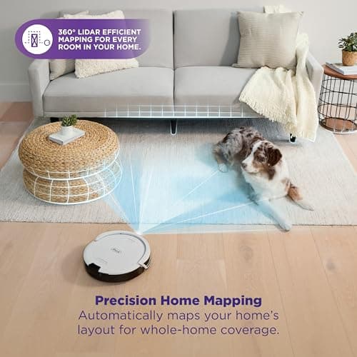 Shark Navigator | Robot Vacuum Cleaner with Powerful Suction for Pet Hair, Rugs, Carpets & Hard Floors | Bagless Self-Empty Base | 30-Day Capacity | SmartPath LiDAR Navigation | White | AV2110S ​ — view 3