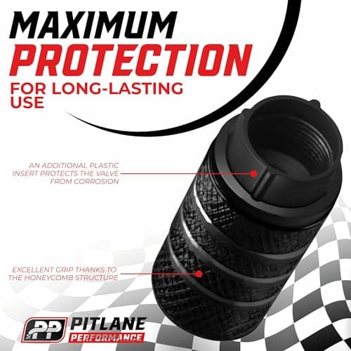 Tire Valve Stem Caps Set of 8 Laser-Engraved Aluminum Car Tire Caps — view 2
