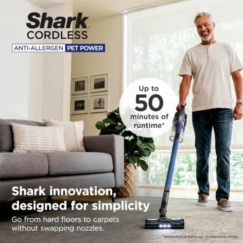 Shark Cordless Vacuum Cleaner - Blue - IZ363HT