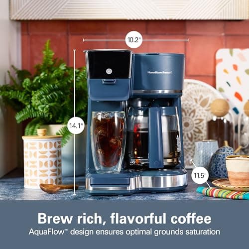 Hamilton Beach 2-Way Drip Coffee Maker & Single Serve Coffee Machine — view 2