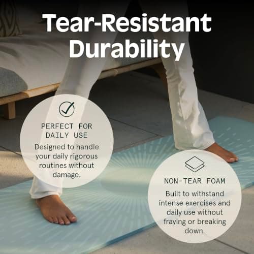 Retrospec Solana Yoga Mat 1" And 1/2" Thick With Nylon Strap for Men And Women - Non Slip Exercise Mat For Home Yoga, Pilates, Stretching, Floor And Fitness Workouts — view 5
