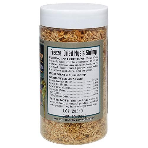 San Francisco Bay Brand Freeze-Dried Mysis Shrimp - Premium Fish Food, Tropical Fish Food, Shrimp Food - Ideal for Freshwater and Saltwater Fish, Cichlids, Angels, Seahorses - 0.49 oz (14g) — view 4