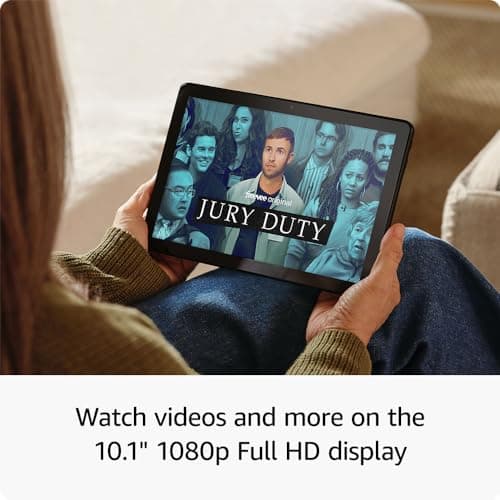 Amazon Fire HD 10 tablet (newest model) built for relaxation, 10.1" vibrant Full HD screen, octa-core processor, 3 GB RAM, 32 GB, Lilac — view 3