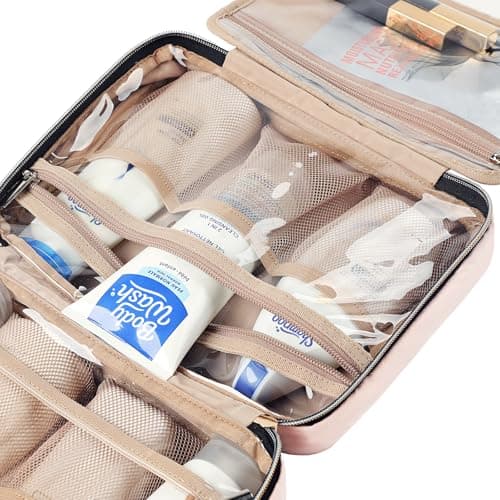 NISHEL Travel Toiletry Bag for women, Portable Hanging makeup Organizer — view 5