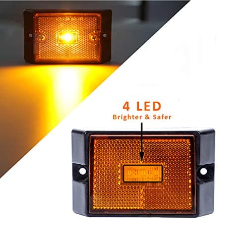CZC AUTO 12V LED Submersible Trailer Tail Light Kit Stop Tail Turn Signal Lights for Under 80 Inch Boat Trailer Truck RV Snowmobile — view 4