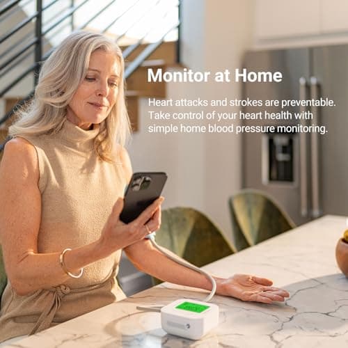 iHealth Track Smart Upper Arm Blood Pressure Monitor with Wide Range Cuff that fits Standard to Large Adult Arms, Bluetooth Compatible for iOS & Android Devices — view 4