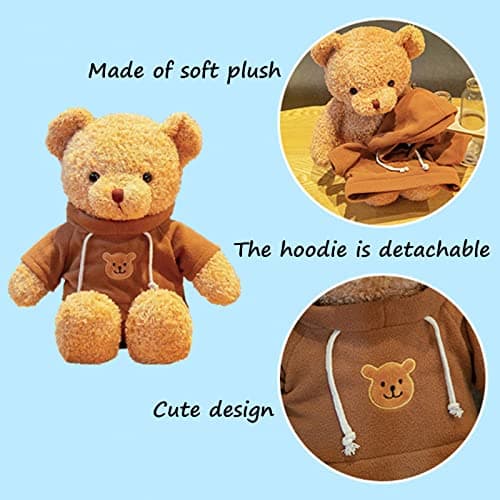 11.8 inches Teddy Bear Stuffed Animals Soft Plush Cute Teddy Bear Doll for Boys Girls (Brown) — view 4