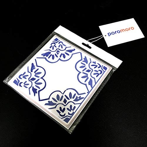 Poromoro Spanish Portuguese Azulejo Style Peel and Stick Backsplash Tile Stickers Set of 16 pcs(5.9_21) — view 7