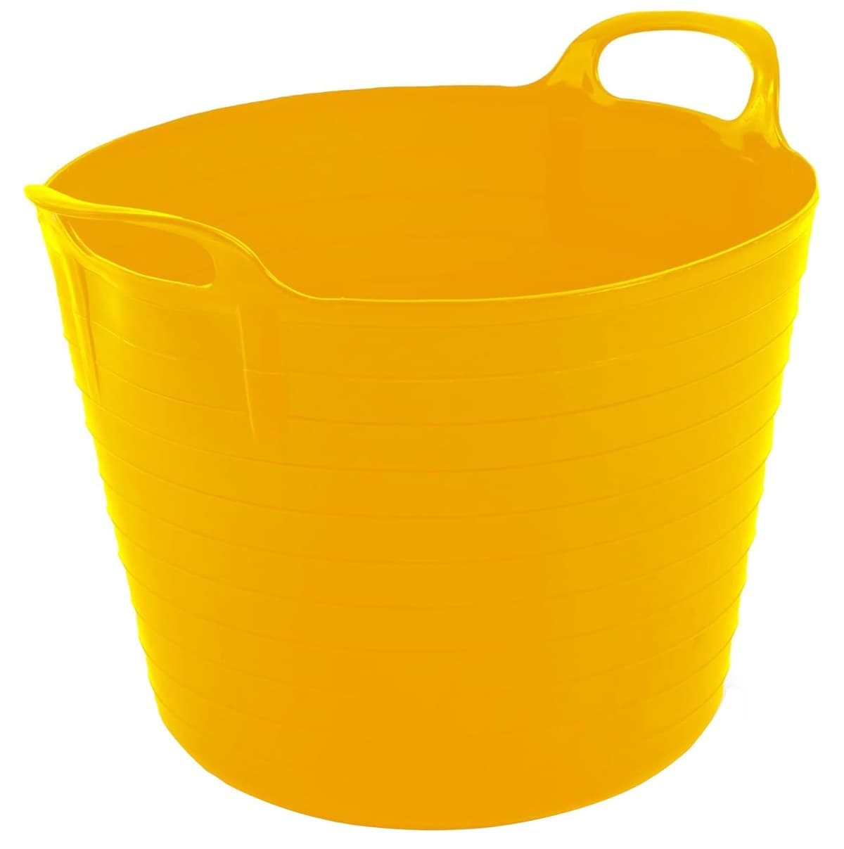 Best House | 3 Pcs of Flexi Tub with Handles | Small Size | Mini | 7 Litres | Yellow | Garden Tubs | Plastic Storage Container for Home, Washing, Garden Waste and DIY Projects — view 8