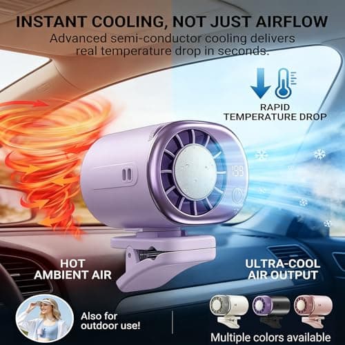 CBDYWVR Clip On Air Conditioner Fan, 199 Speeds & 16°C Cooling (White) — view 3