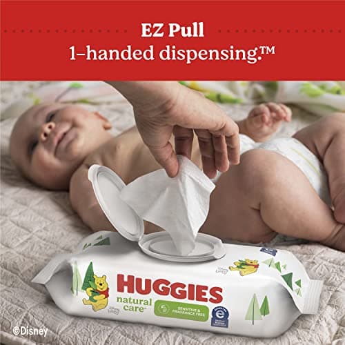 Huggies Natural Care Unscented Baby Wipes, Sensitive, 6 Refill Packs (1008 Wipes) — view 5