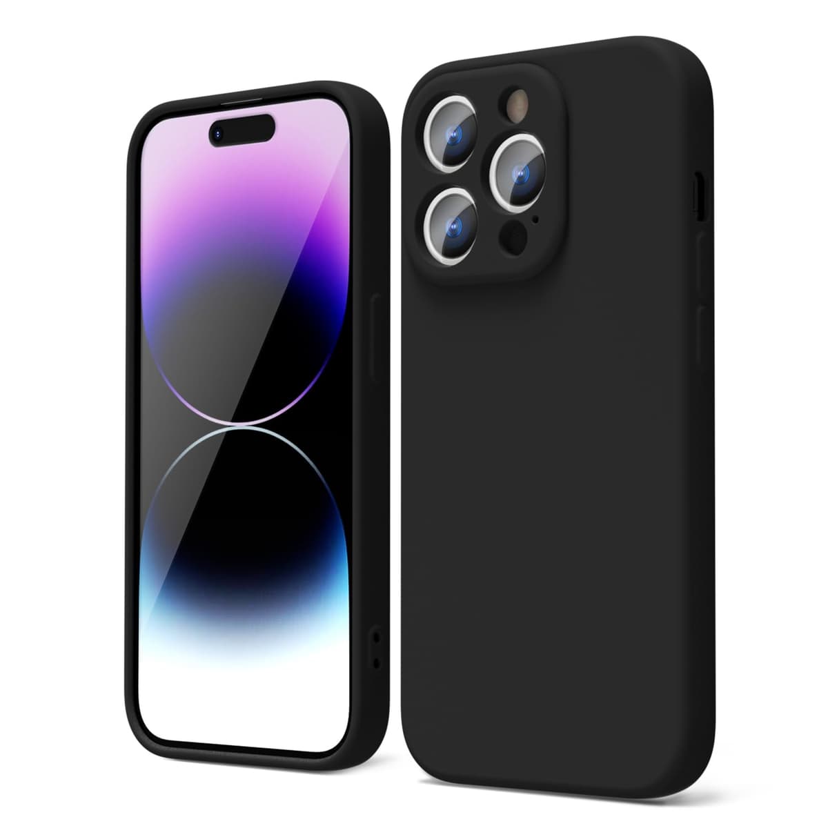 oakxco for iPhone 17 Pro Max Phone Case Liquid Silicone, Cute Thin Slim Grip Soft Rubber Gel for Women Men, Smooth Matte TPU Plain Solid Color Girly Simple Case with Camera Cover, Light Pink — view 1817