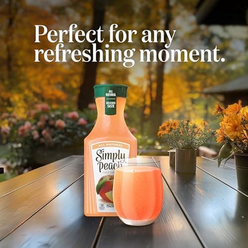 Simply Peach Juice Drink, 52 Fl Oz Bottle — view 2