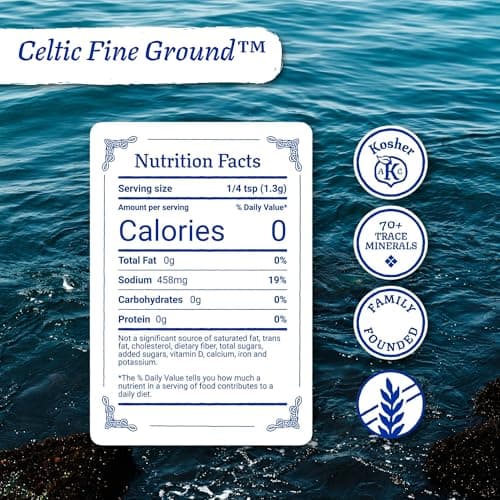 Celtic Sea Salt, Fine Ground, 16 Ounce — view 3