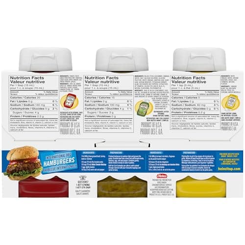 Heinz Tomato Ketchup, Sweet Relish & Yellow Mustard Variety Pack, 3 ct Pack — view 3