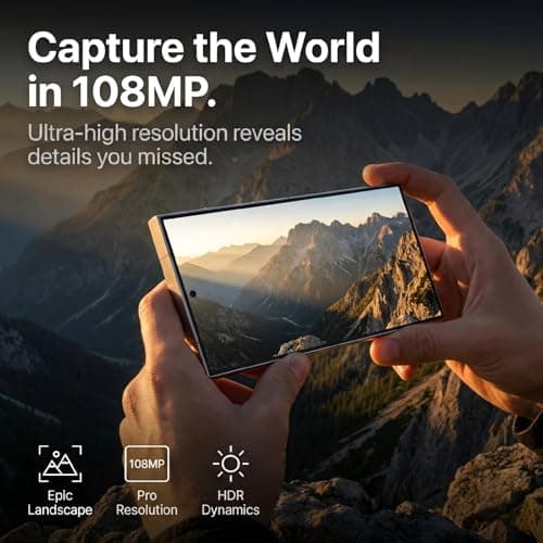 FNCOCO Unlocked Cell Phones, 16GB+512GB Android Phone, Android 16 Smartphone, 108MP+68MP Camera, 6.9“+120Hz HD Screen, 7000mAh Long Battery Life, Dual SIM, Face ID, GPS-Blue — view 3