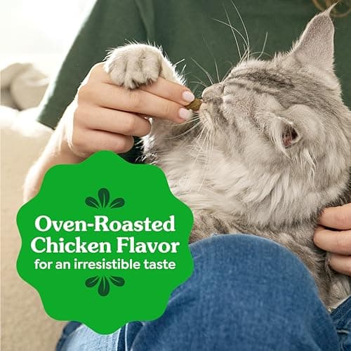 Greenies Cat Treats, Feline Veterinarian-Recommended Adult Natural Dental Cat Treats, Oven Roasted Chicken Flavor, 2.1 oz. Pouch — view 9