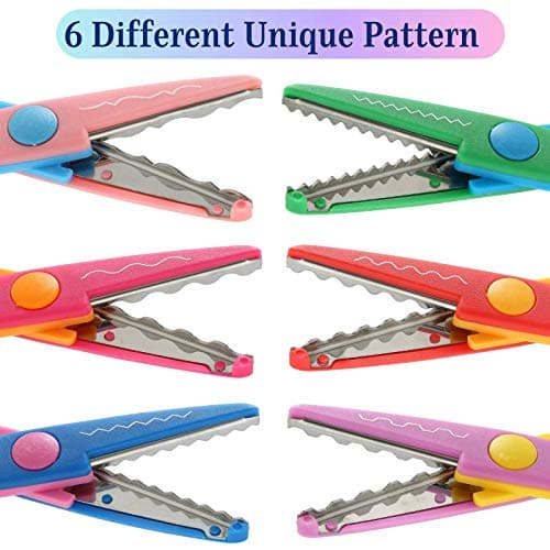 Mr. Pen- Craft Scissors Decorative Edge, 6 Pack, Bright Zig Zag Scissors — view 3