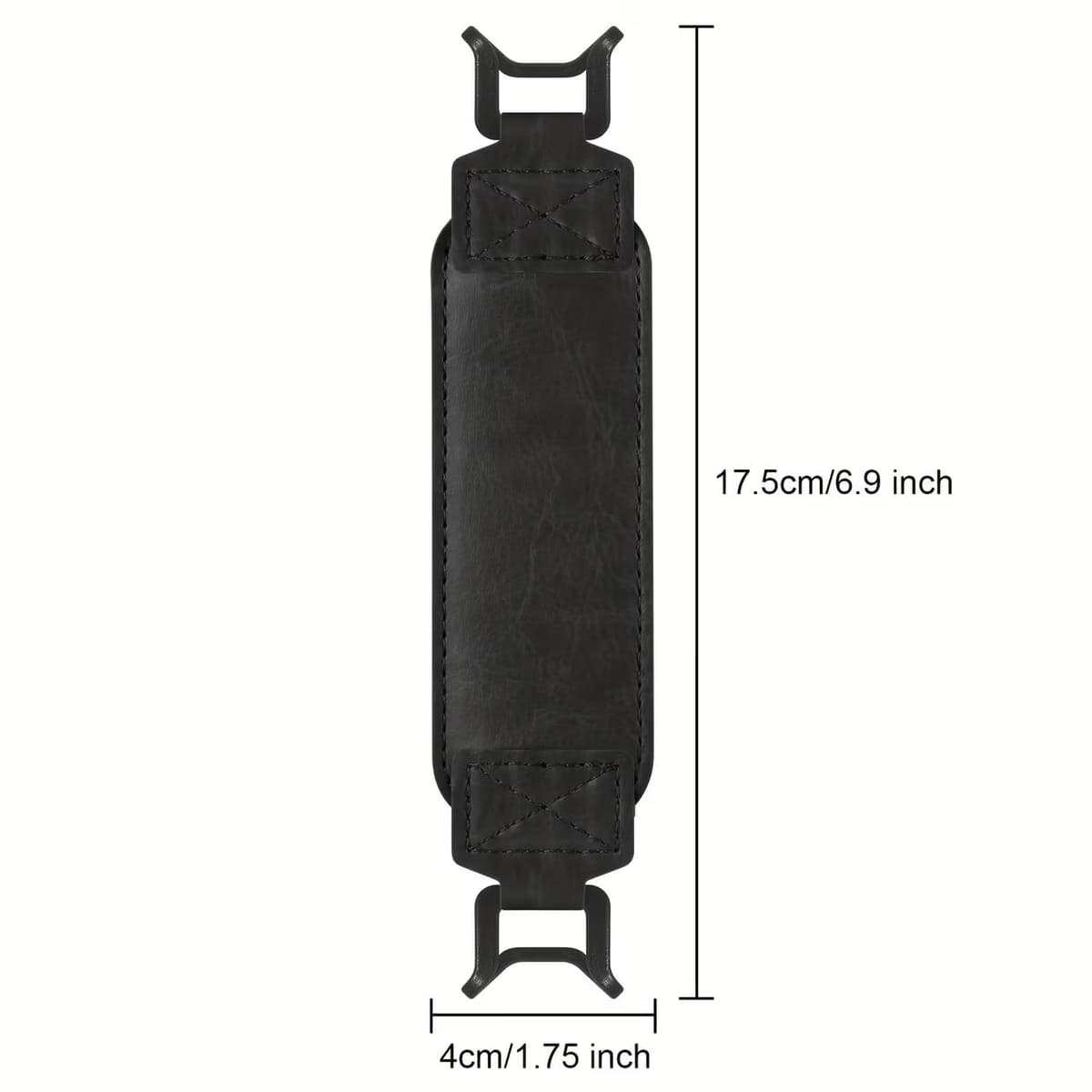 Correa de mano universal para tableta, soporte de agarre de piel sintética para tabletas y lectores electrónicos de 6 a 11 pulgadas, agarre ajustable anticaída con una sola mano, color negro — view 2