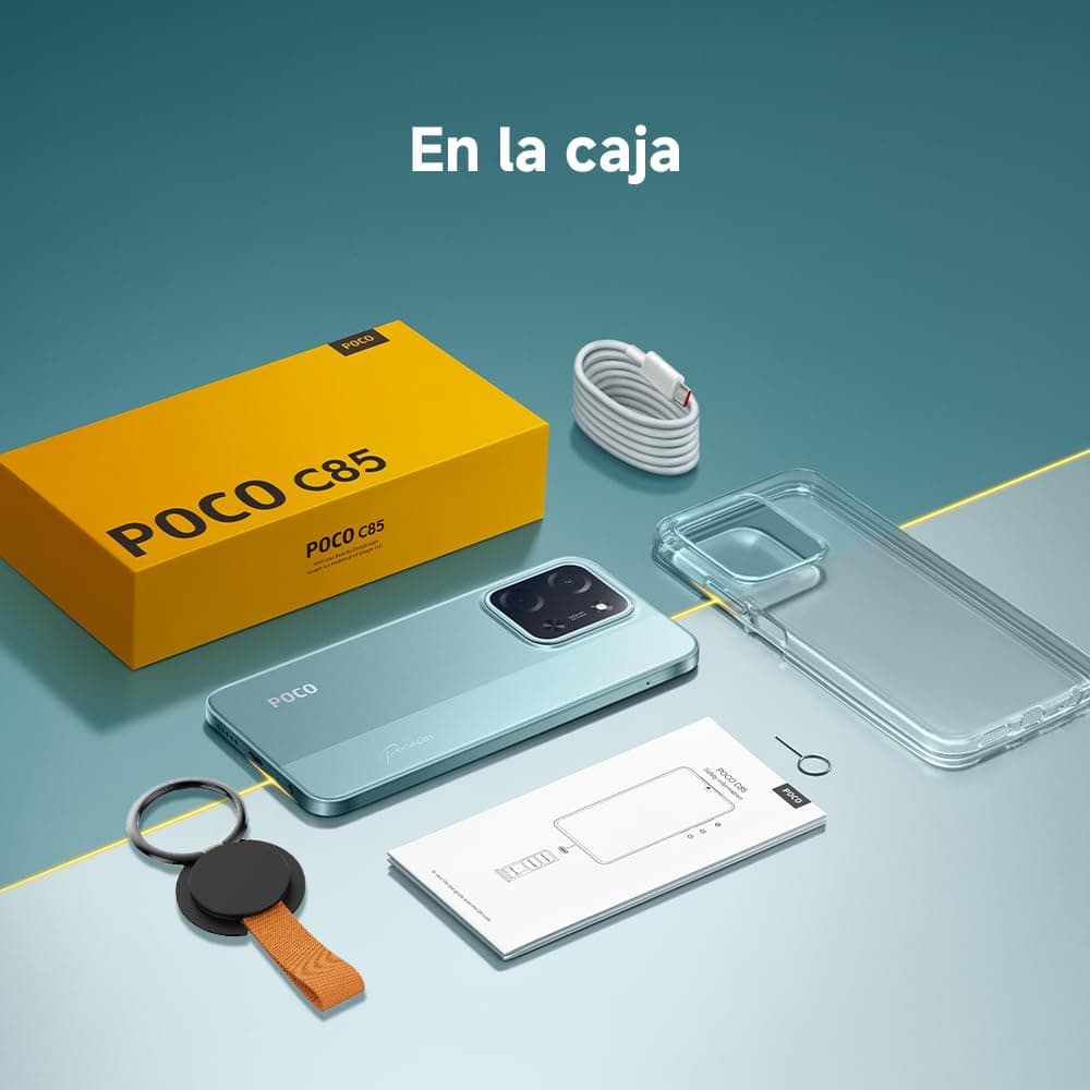 XIAOMI POCO C85 - Smartphone de 8+256GB, Cámara Dual de 50MP con AI, Pantalla inmersiva de 6,9”, Potente procesador Octa-Core, Carga rápida de 33W, 6000mAh, Cargador no Incluido, Negro (Versión ES) — view 5