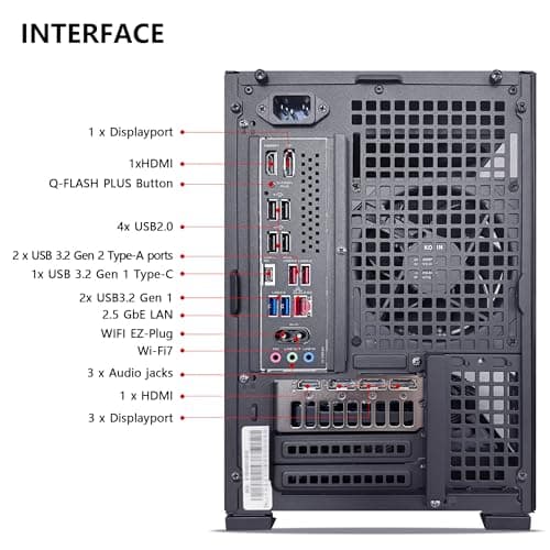 KOTIN Prebuilt Gaming PC Ryzen 5 9600X, 16GB DDR5, RTX 5060 Ti 8GB, 1TB SSD — view 5
