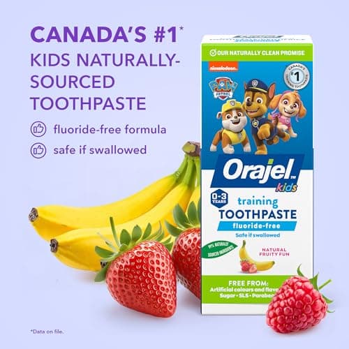Orajel Kids Paw Patrol Fluoride-Free Training Toothpaste – Natural Fruity Fun Flavor, Pediatrician Recommended, Safe for Children, 1.5oz Tube — view 2