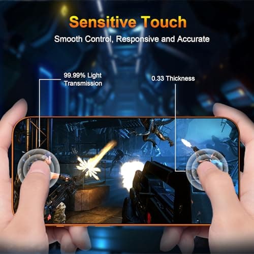 QsmQam 3 Pack Screen Protector for iPhone 17 Pro Max 6.9 Inch + 1 Pack Individual Camera Lens Protector, Ultra HD Tempered Glass, Military Grade Shatterproof, Case Friendly [with Installation Frame]