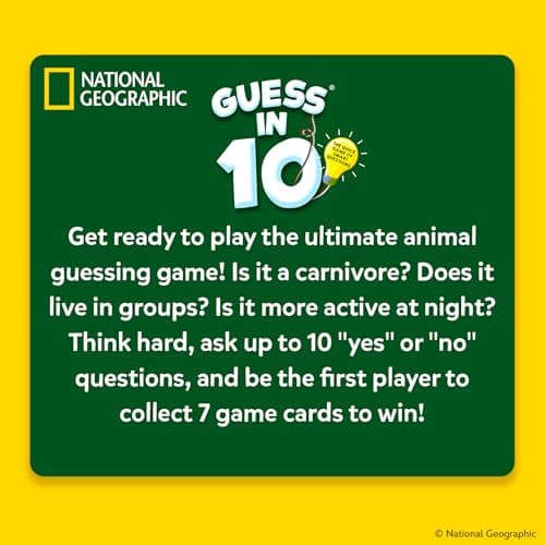 Skillmatics Guess in 10 National Geographic Animals, Educational Card Game for Kids & Families, Animal Trivia & Travel Game, Screen-Free Fun, Gifts for Ages 6, 7, 8, 9 and Up — view 7