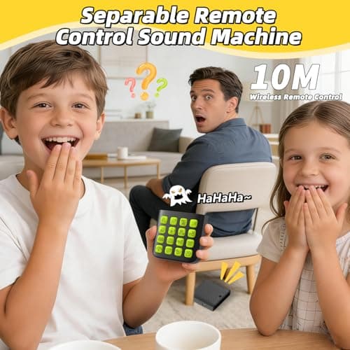 Rechargeable 2-in-1 Separable Magnetic Sound Effects Machine,16 Hilarious Sounds,Volume Adjustment,Kids Prank Gifts Toys for Boys Girls,Stocking Stuffer for 6 7 8 9 10 11 12 Year Old Boys Toys Gifts — view 3