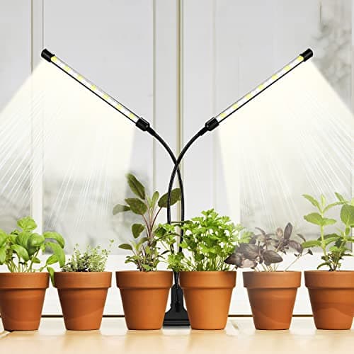 Plant Grow Light for Indoor Plants, Full Spectrum Indoor Grow Light (2 Head 2 Pack) — view 3