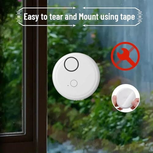 Decumeby Window Alarm System, Ultra Loud 130dB Alarms, 5 Adjustable Sensitivity, Burglar Alert Glass Break Sensor for Home Dormitory Vehicle — view 4