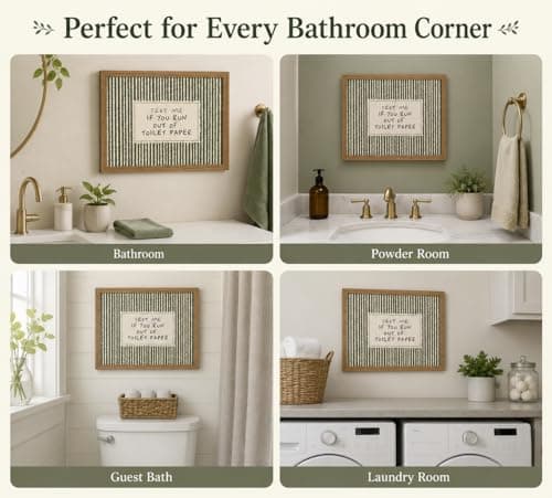 Framed Bathroom Quotes Art, Text Me If You Run Out of Toilet Paper, 8x10in — view 5