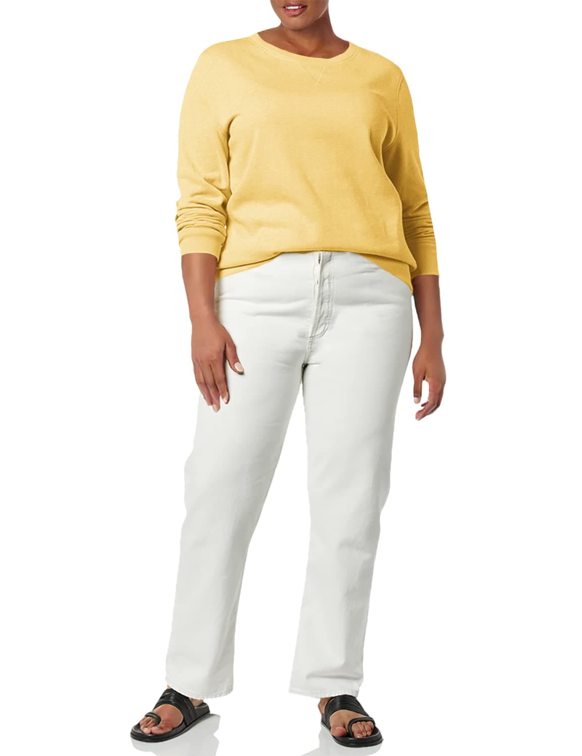 Amazon Essentials Mujer Sudadera con Cuello Redondo de Forro Polar (Disponible en Tallas Grandes) — view 50