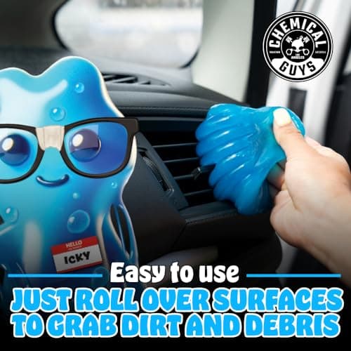 Chemical Guys Car Cleaning Kit Interior 9-Piece - Total Interior Cleaner, Sticky Icky Green Apple & Strawberry Detailing Gel, 3 Detailing Brushes, 3 Towels, Safe for Cars, Trucks, SUVs & More — view 3