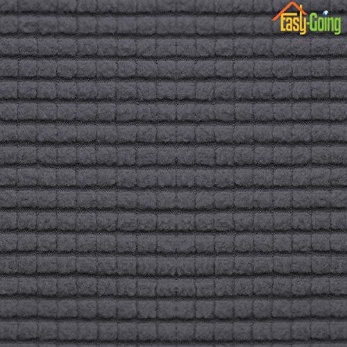 Easy-Going Stretch Ottoman Cover Length 20-30in Folding Storage Stool Furniture Protector Soft Rectangle slipcover with Elastic Bottom(Ottoman Small,Dark Grey) — view 5