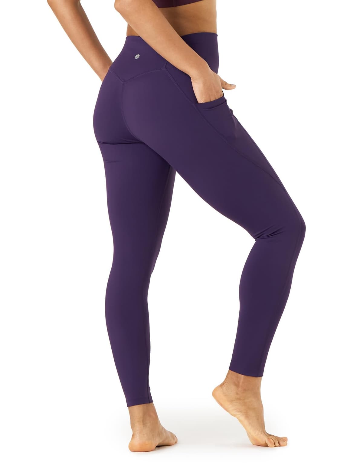 LAPASA Leggins Mujer Cintura Alta Fitness, Mallas de Deporte con Bolsillo, Pantalón Deportivo Elásticos y Transpirable, Leggings Push Up para Running Yoga y Ejercicio L01R1/L09R1/L32R1 — view 20